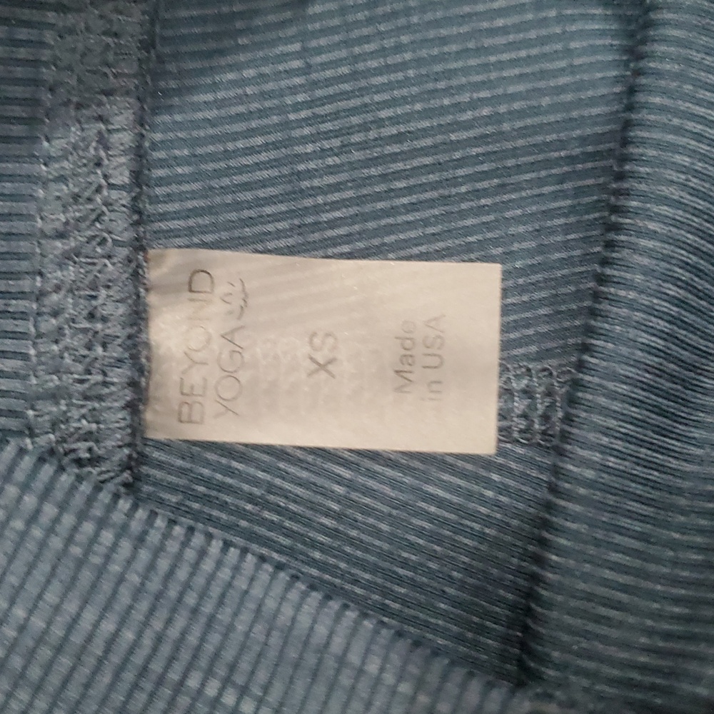 Beyond Yoga High Rise Ribbed Leggings In Blue Horizon Heather Size Xs - Picture 5 of 8